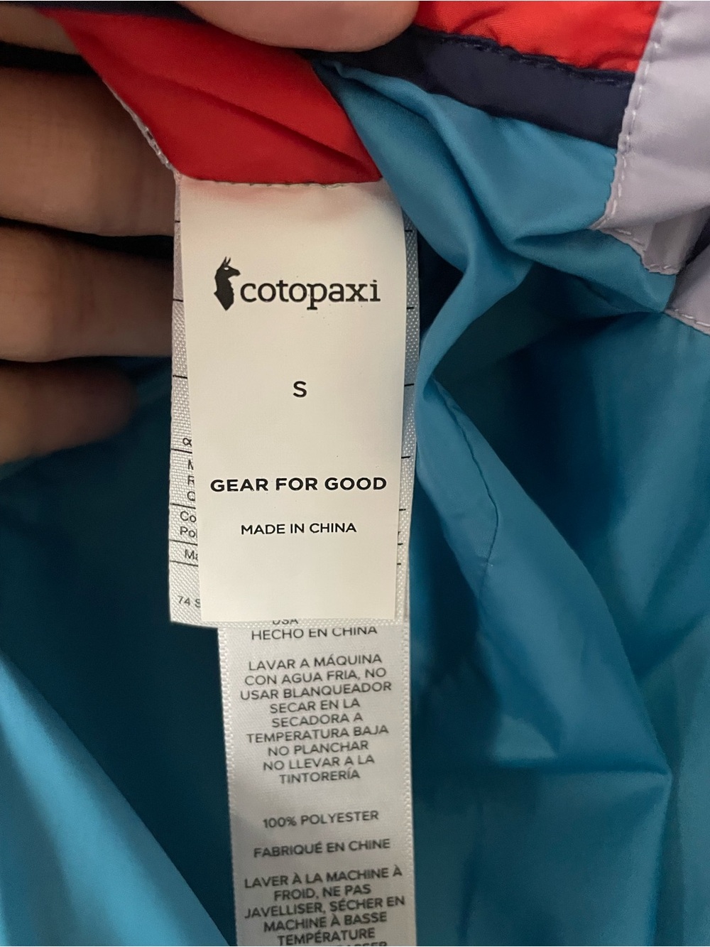 Cotopaxi Teca Calido REVERSIBLE light weight puffer hooded jacket. Olive. - Picture 8 of 14